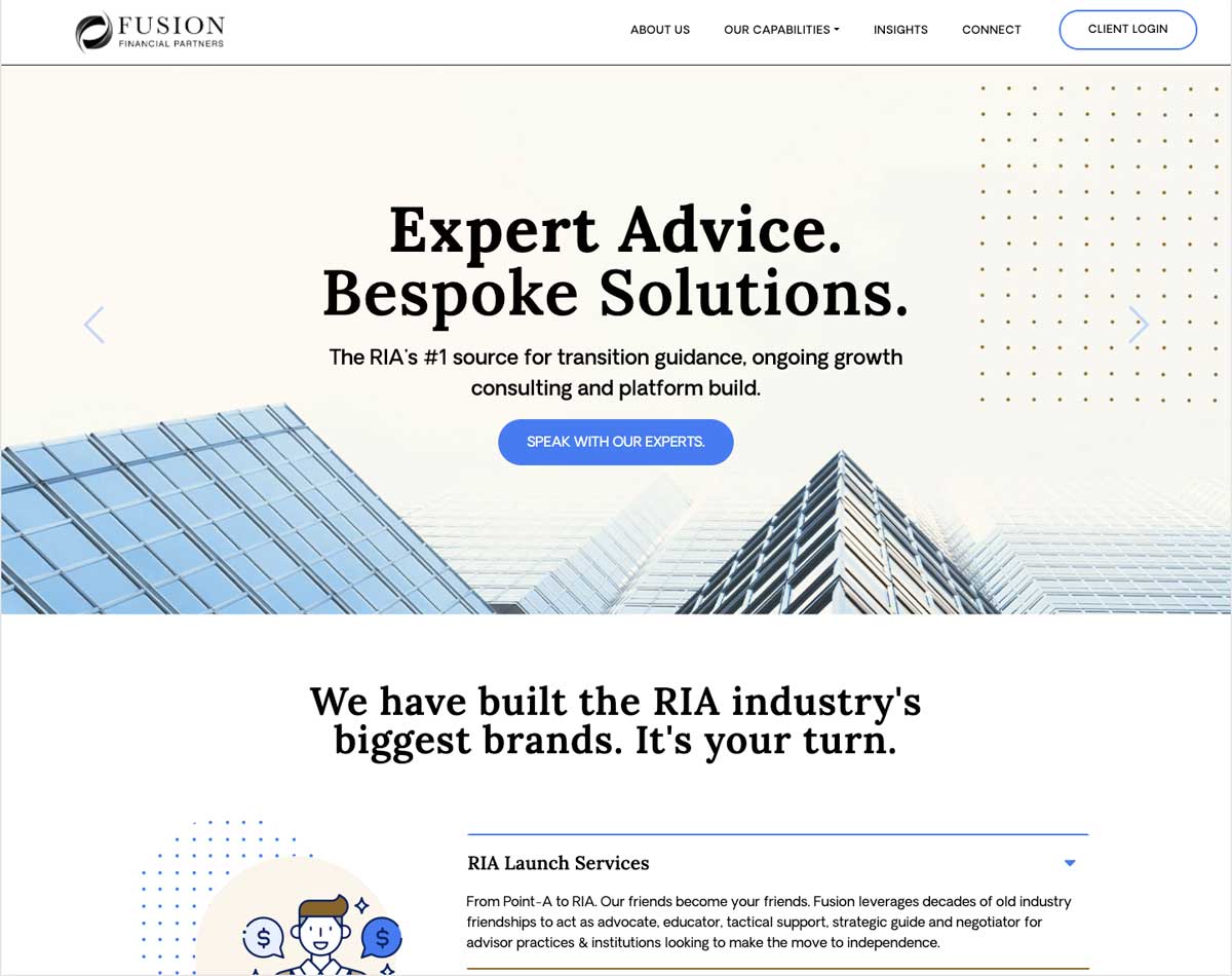 Fusion Financial Partners WordPress Website Theme